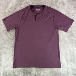 Rhone Element Tee Men’s M Purple Tencel Blend Performance Shirt Athletic Fit